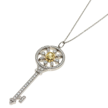 TIFFANY&Co. ティファニー スターキー イエローダイヤモンド ネックレス K18WG レディース 中古
