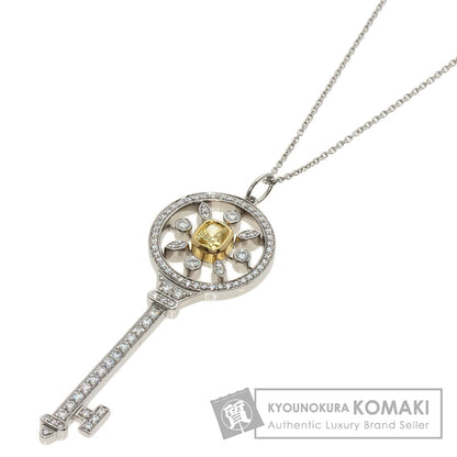 TIFFANY&Co. ティファニー スターキー イエローダイヤモンド ネックレス K18WG レディース 中古