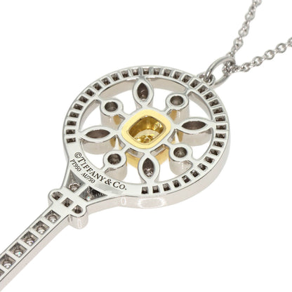 TIFFANY&Co. ティファニー スターキー イエローダイヤモンド ネックレス K18WG レディース 中古