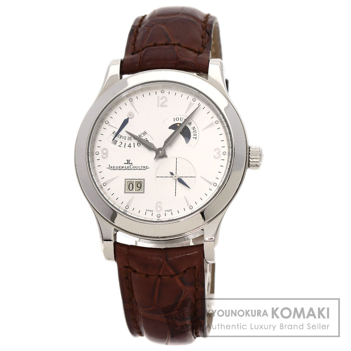 JAEGER-LECOULTRE ジャガー・ルクルト Q1608420 146.8.17.S マスター コントロール 8DAYS 腕時計 SS メンズ 中古