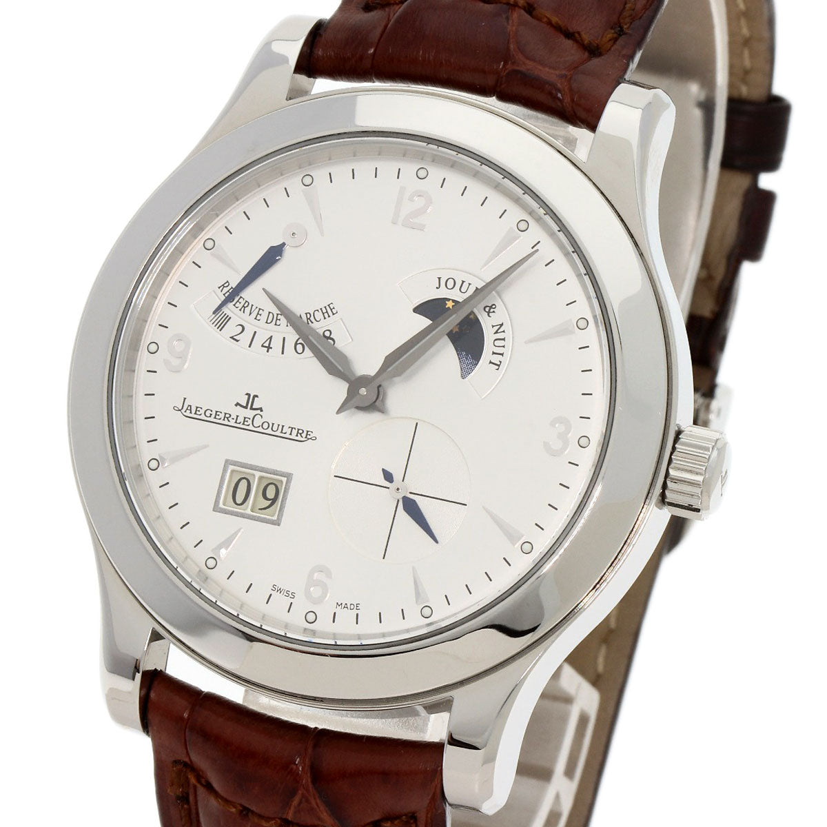 JAEGER-LECOULTRE ジャガー・ルクルト Q1608420 146.8.17.S マスター コントロール 8DAYS 腕時計 SS メンズ 中古