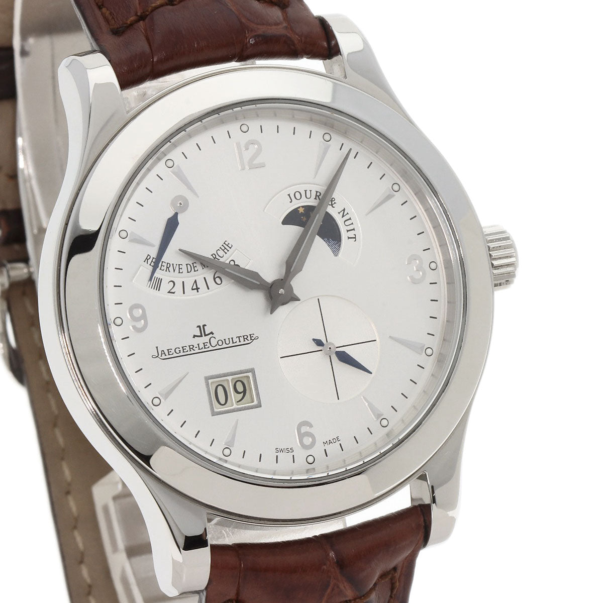 JAEGER-LECOULTRE ジャガー・ルクルト Q1608420 146.8.17.S マスター コントロール 8DAYS 腕時計 SS メンズ 中古