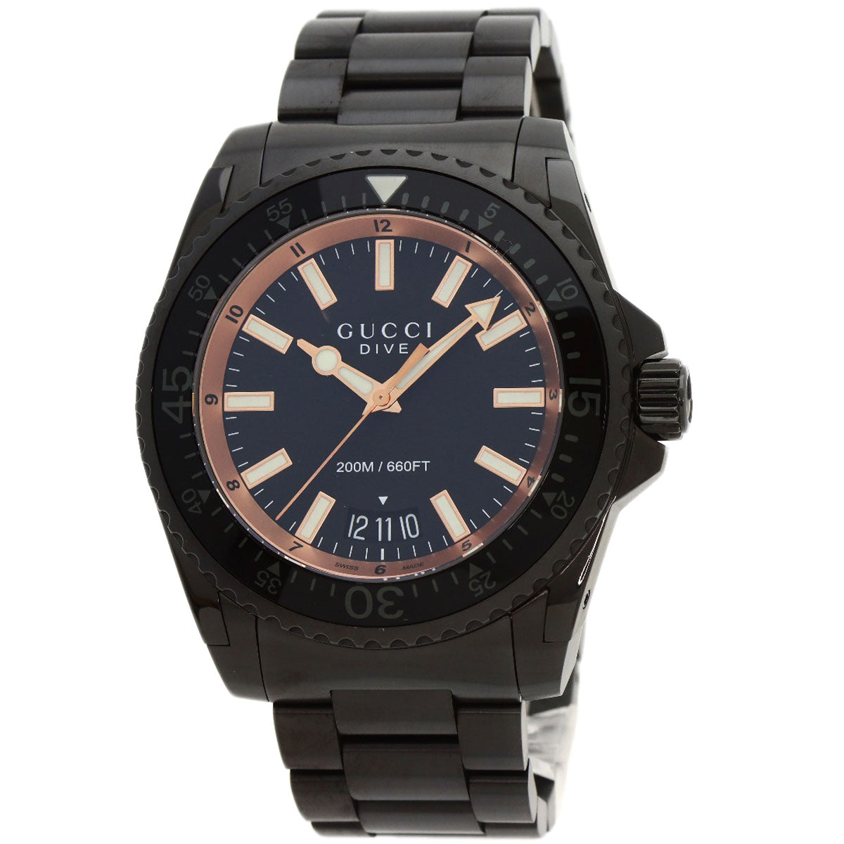 GUCCI グッチ YA136.2 ダイブ 腕時計 SS メンズ 中古
