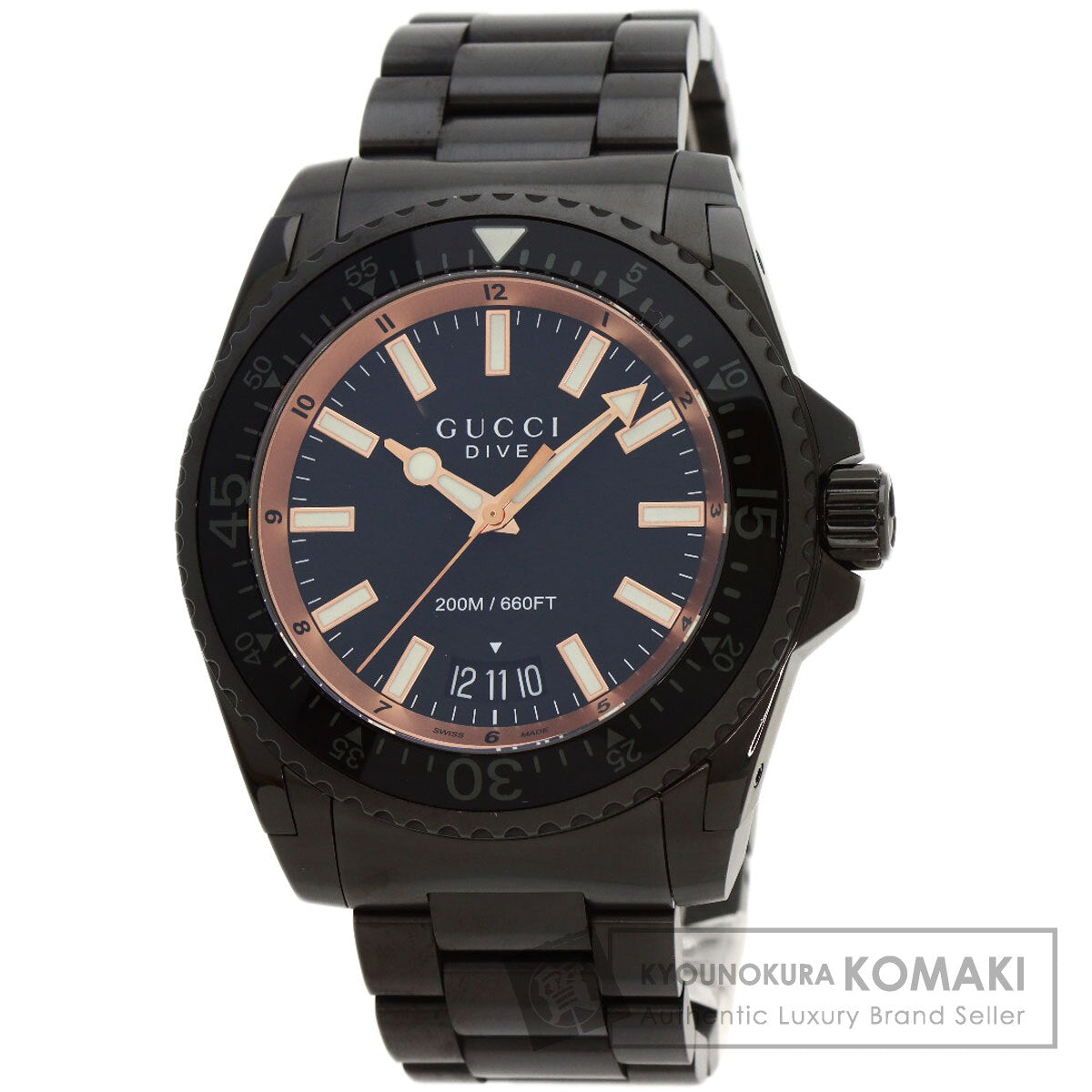 GUCCI グッチ YA136.2 ダイブ 腕時計 SS メンズ 中古