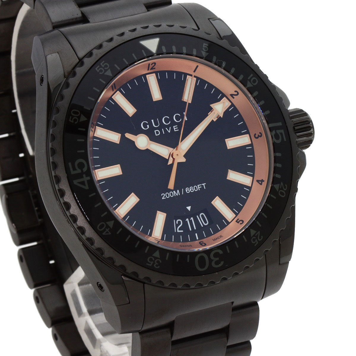 GUCCI グッチ YA136.2 ダイブ 腕時計 SS メンズ 中古