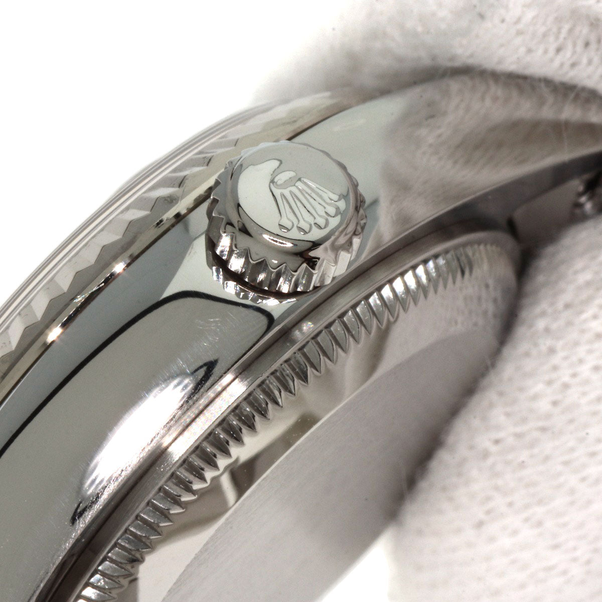 ROLEX ロレックス 179174G デイトジャスト 10P ダイヤモンド 腕時計 SS レディース 中古