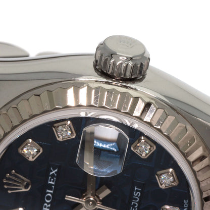 ROLEX ロレックス 179174G デイトジャスト 10P ダイヤモンド 腕時計 SS レディース 中古