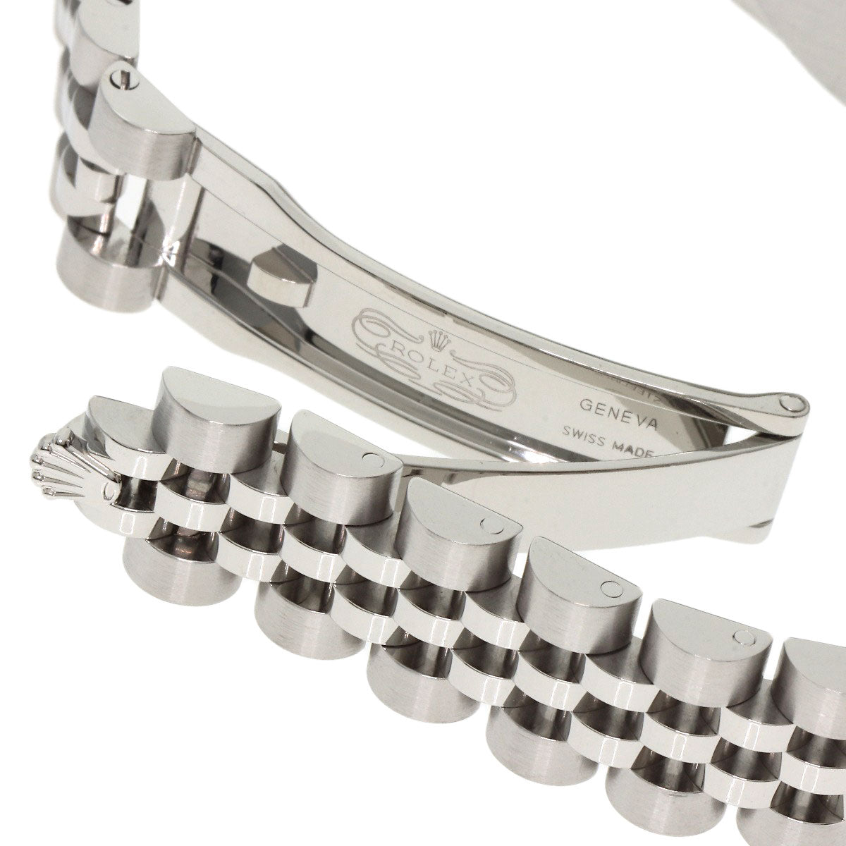 ROLEX ロレックス 179174G デイトジャスト 10P ダイヤモンド 腕時計 SS レディース 中古