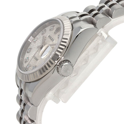 ROLEX ロレックス 179174G デイトジャスト 10P ダイヤモンド 腕時計 SS レディース 中古