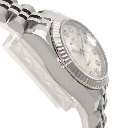 ROLEX ロレックス 179174G デイトジャスト 10P ダイヤモンド 腕時計 SS レディース 中古