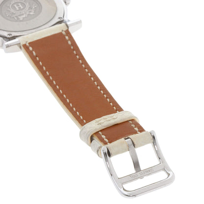 HERMES エルメス HR1.510 Hウォッチ ロンド 腕時計 SS レディース 中古
