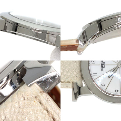 HERMES エルメス HR1.510 Hウォッチ ロンド 腕時計 SS レディース 中古