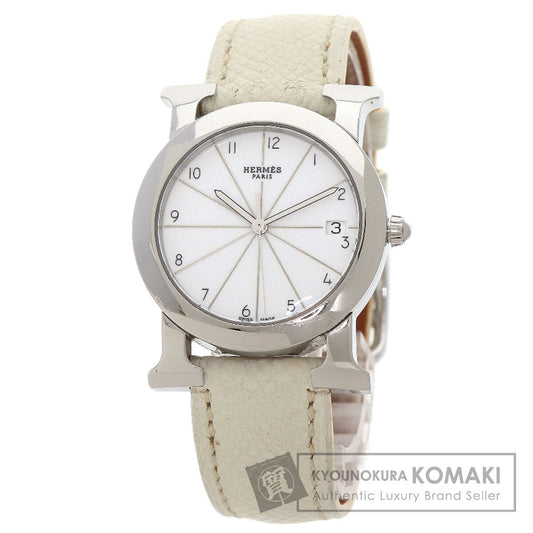 HERMES エルメス HR1.510 Hウォッチ ロンド 腕時計 SS レディース 中古