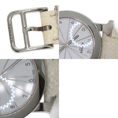 HERMES エルメス HR1.510 Hウォッチ ロンド 腕時計 SS レディース 中古