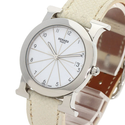 HERMES エルメス HR1.510 Hウォッチ ロンド 腕時計 SS レディース 中古