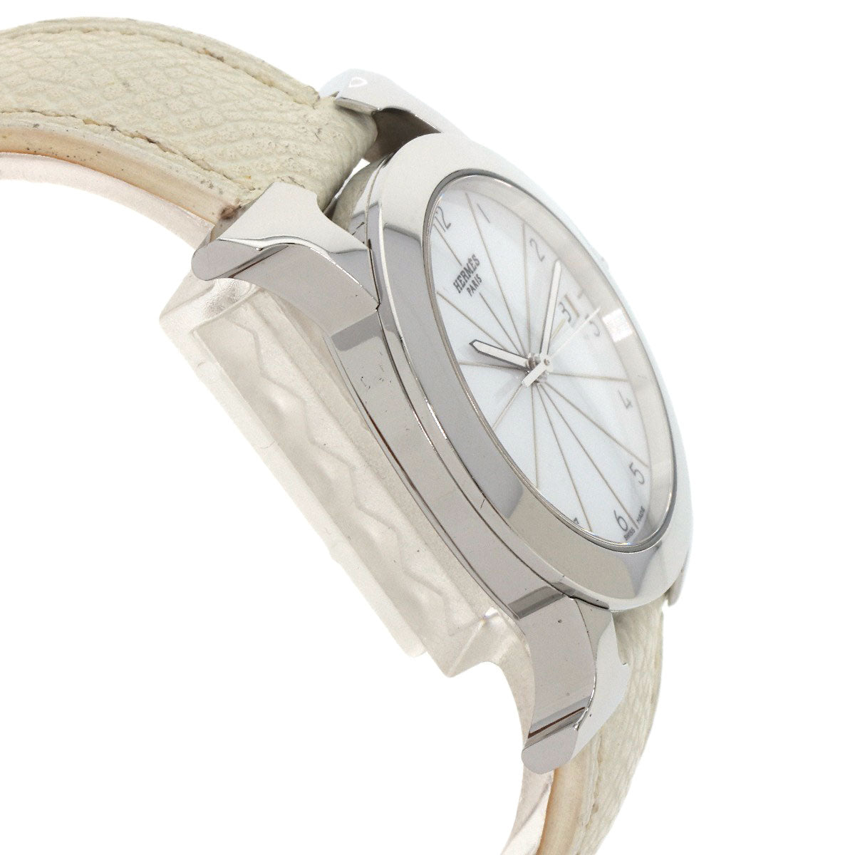 HERMES エルメス HR1.510 Hウォッチ ロンド 腕時計 SS レディース 中古