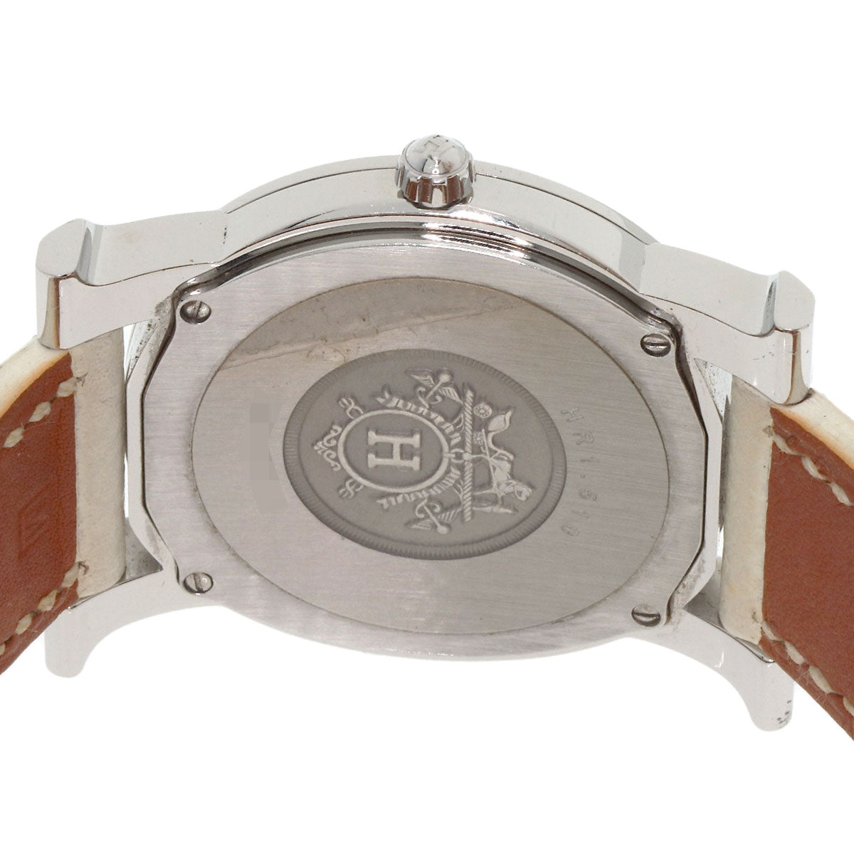 HERMES エルメス HR1.510 Hウォッチ ロンド 腕時計 SS レディース 中古