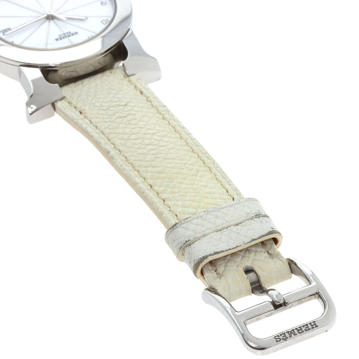 HERMES エルメス HR1.510 Hウォッチ ロンド 腕時計 SS レディース 中古