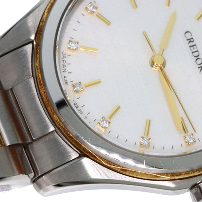 SEIKO セイコー GSAS058 クレドール シグノ GSAS058 腕時計 SS レディース 中古