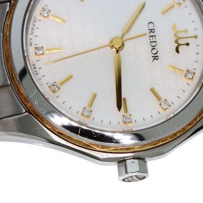 SEIKO セイコー GSAS058 クレドール シグノ GSAS058 腕時計 SS レディース 中古