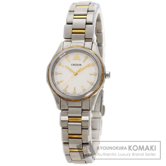 SEIKO セイコー GSAS058 クレドール シグノ GSAS058 腕時計 SS レディース 中古