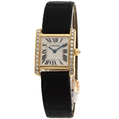 CARTIER カルティエ WE100151 タンクフランセーズ SM 腕時計 K18YG レディース 中古