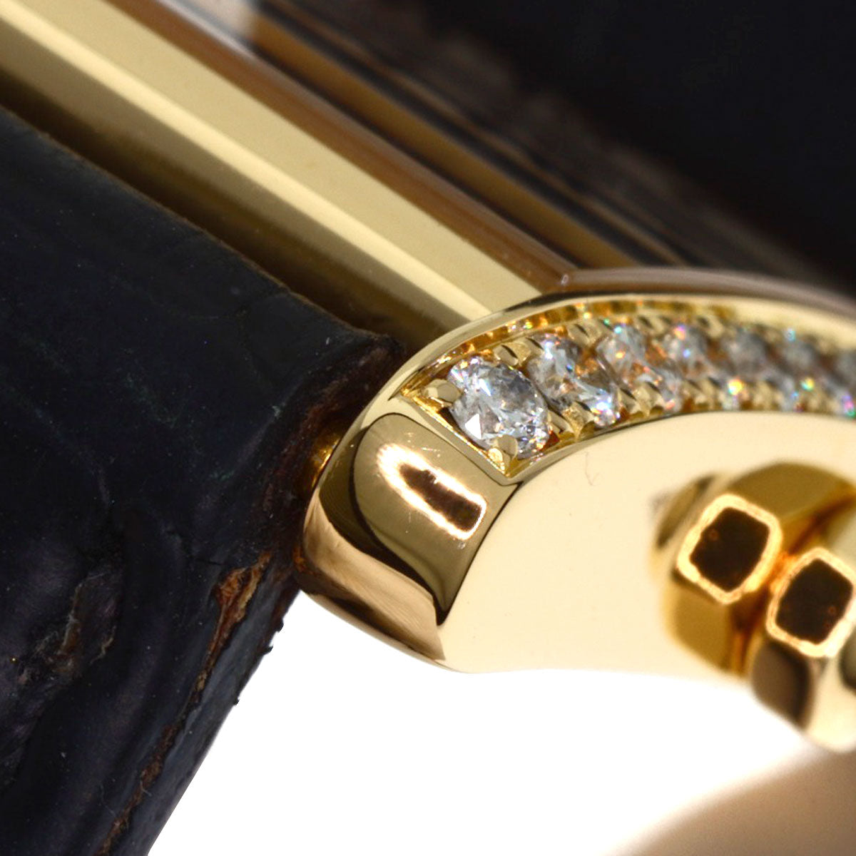 CARTIER カルティエ WE100151 タンクフランセーズ SM 腕時計 K18YG レディース 中古