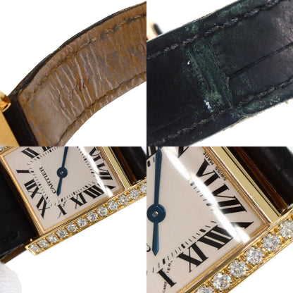 CARTIER カルティエ WE100151 タンクフランセーズ SM 腕時計 K18YG レディース 中古