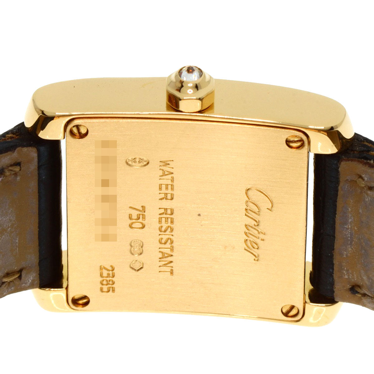 CARTIER カルティエ WE100151 タンクフランセーズ SM 腕時計 K18YG レディース 中古