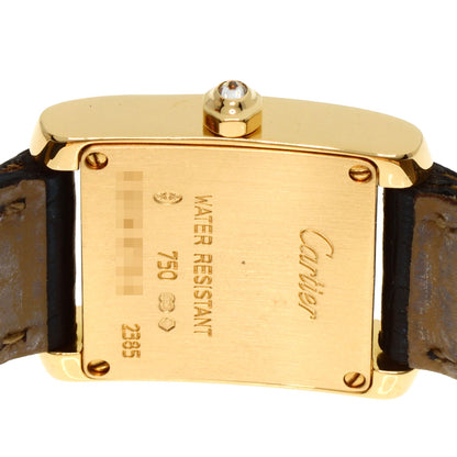 CARTIER カルティエ WE100151 タンクフランセーズ SM 腕時計 K18YG レディース 中古