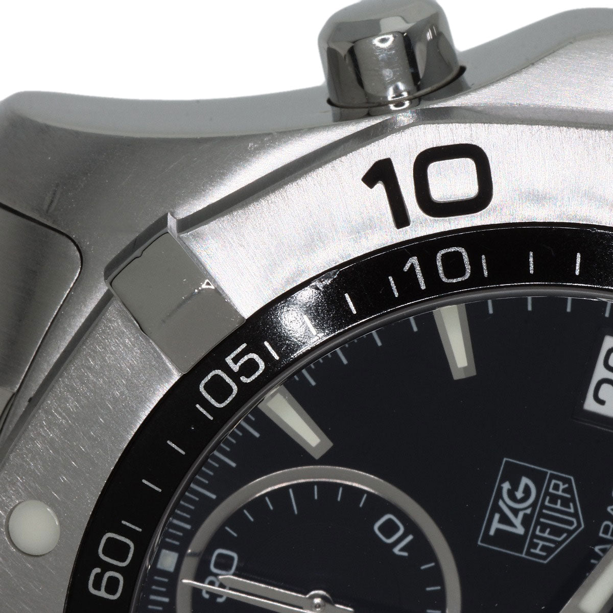TAG HEUER タグホイヤー CAF2110 アクアレーサー クロノグラフ 腕時計 SS メンズ 中古