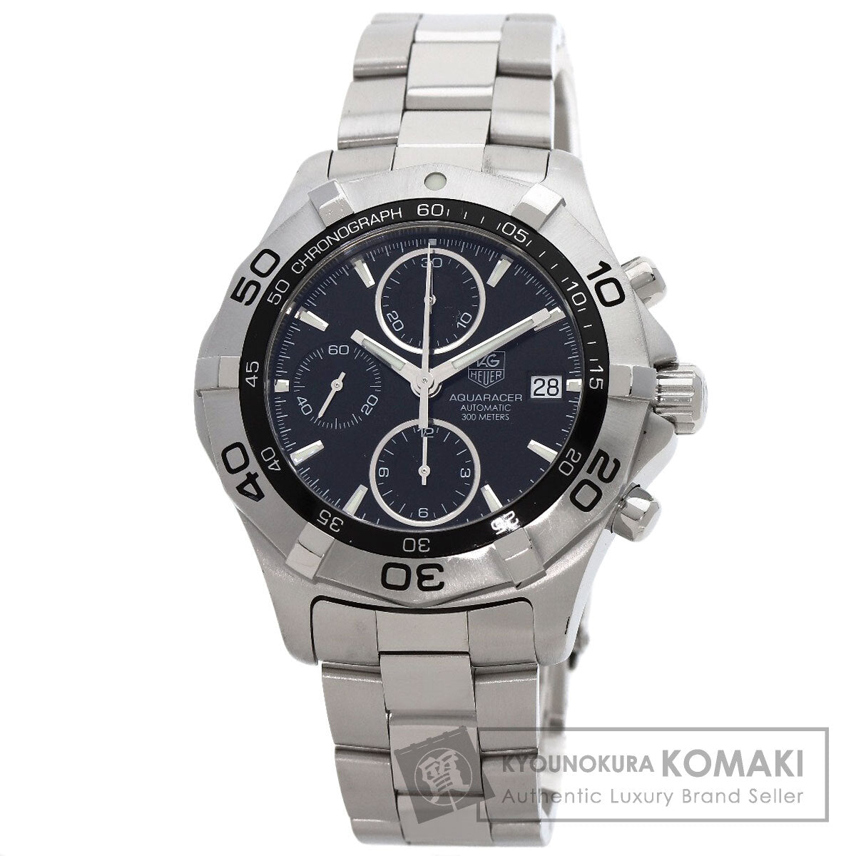 TAG HEUER タグホイヤー CAF2110 アクアレーサー クロノグラフ 腕時計 SS メンズ 中古