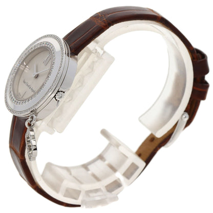 Van Cleef & Arpels ヴァンクリーフ＆アーペル VCARO29A00 チャーム ミニウォッチ ダイヤモンド 腕時計 K18WG レディース 中古