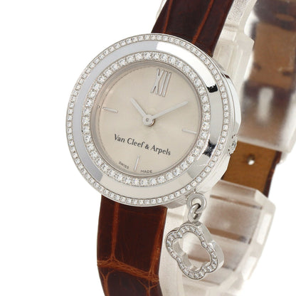 Van Cleef & Arpels ヴァンクリーフ＆アーペル VCARO29A00 チャーム ミニウォッチ ダイヤモンド 腕時計 K18WG レディース 中古