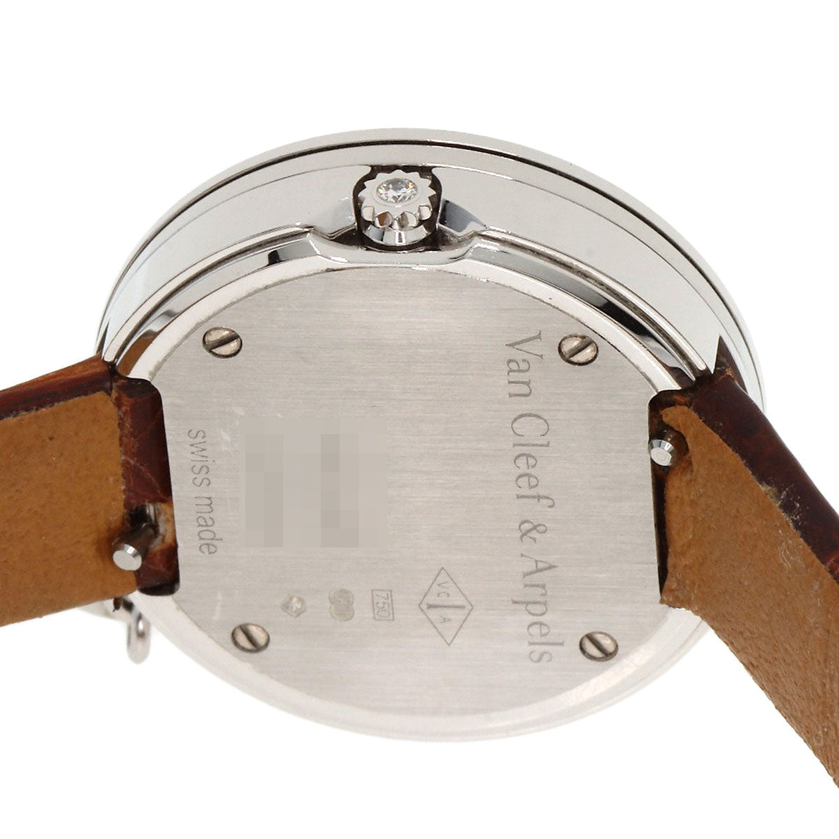 Van Cleef & Arpels ヴァンクリーフ＆アーペル VCARO29A00 チャーム ミニウォッチ ダイヤモンド 腕時計 K18WG レディース 中古