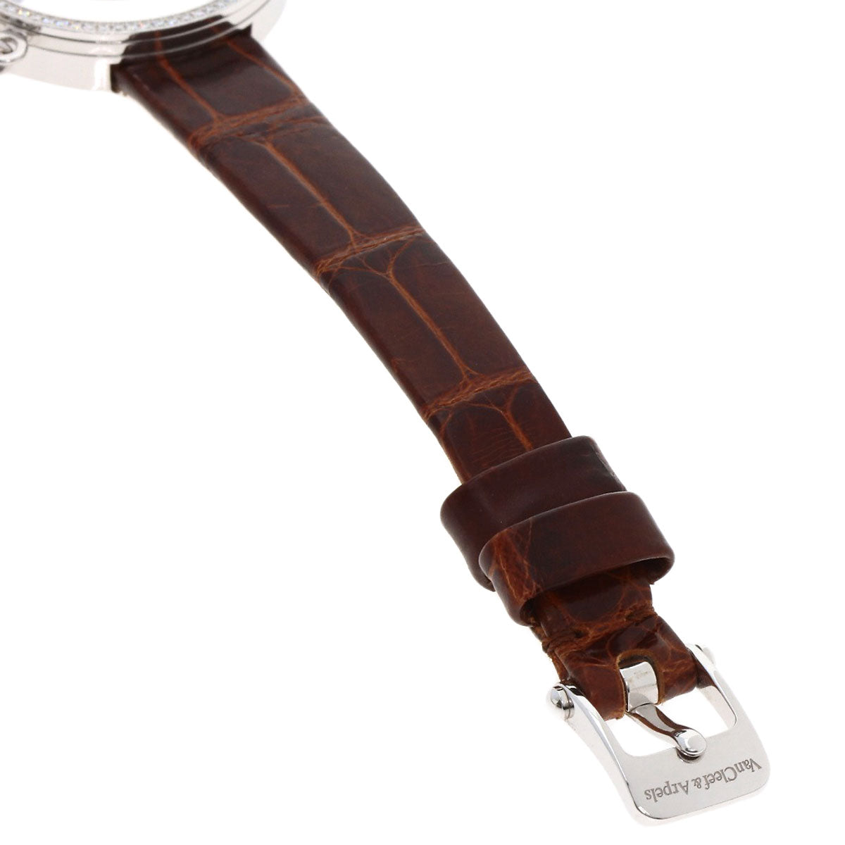 Van Cleef & Arpels ヴァンクリーフ＆アーペル VCARO29A00 チャーム ミニウォッチ ダイヤモンド 腕時計 K18WG レディース 中古