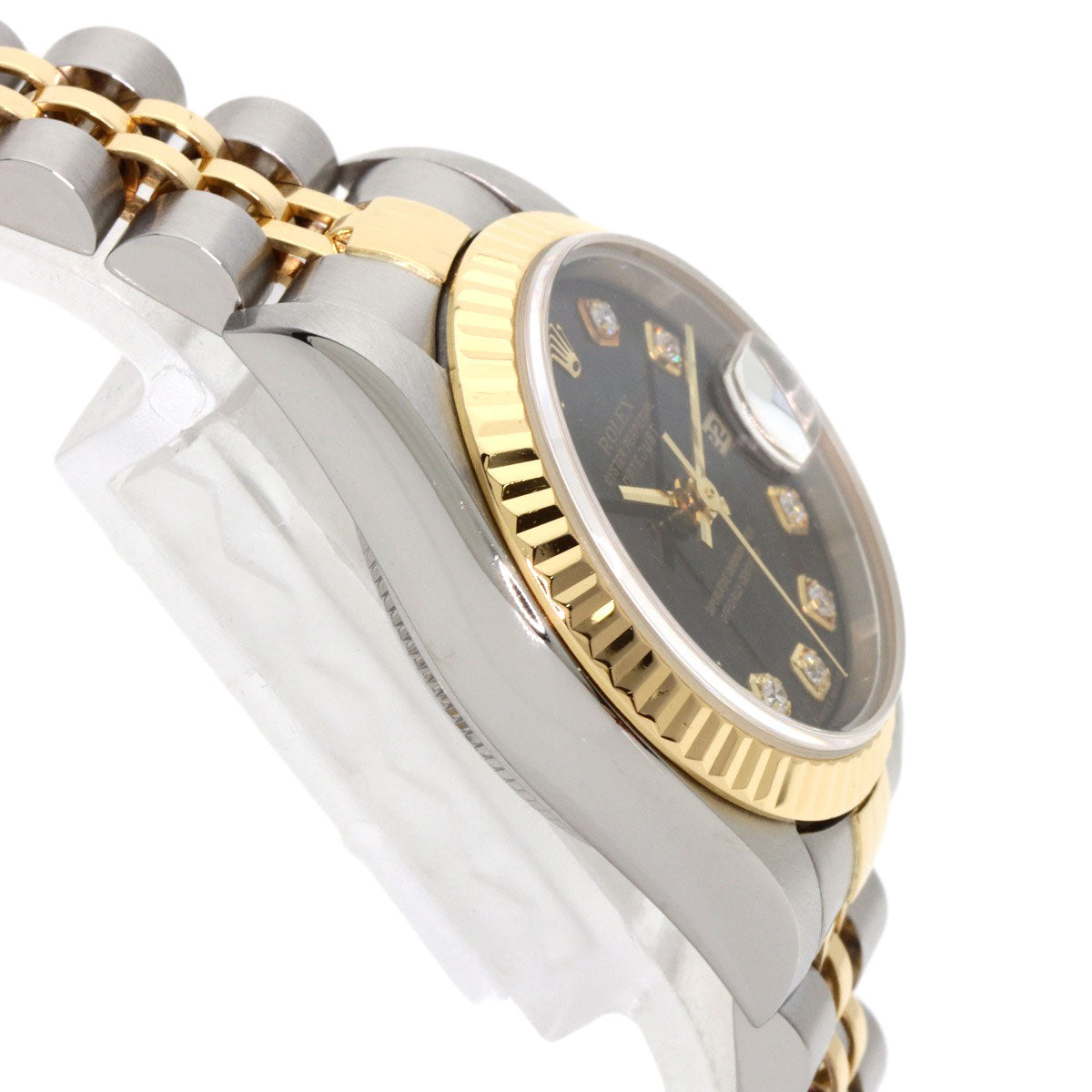 ROLEX ロレックス 69173G デイトジャスト 10P ダイヤモンド 腕時計 SS レディース 中古