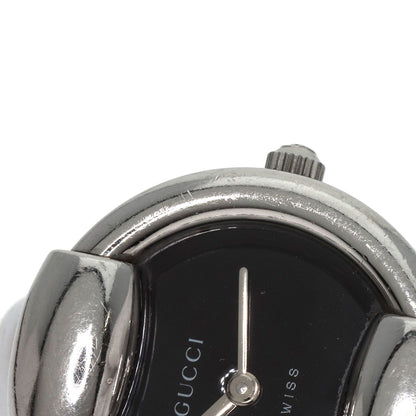 GUCCI グッチ 1400L ラウンドフェイス バングル 腕時計 SS レディース 中古