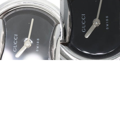 GUCCI グッチ 1400L ラウンドフェイス バングル 腕時計 SS レディース 中古
