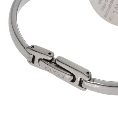 GUCCI グッチ 1400L ラウンドフェイス バングル 腕時計 SS レディース 中古