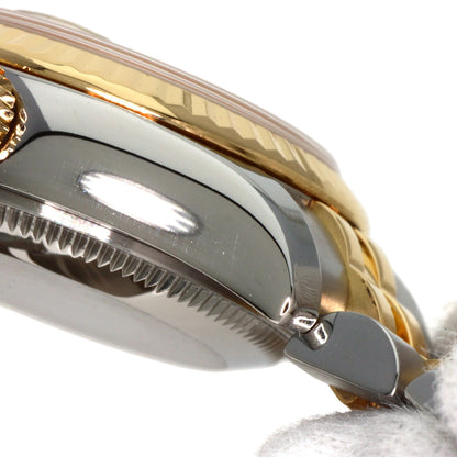 ROLEX ロレックス 179173G デイトジャスト 10P ダイヤモンド 腕時計 SS レディース 中古