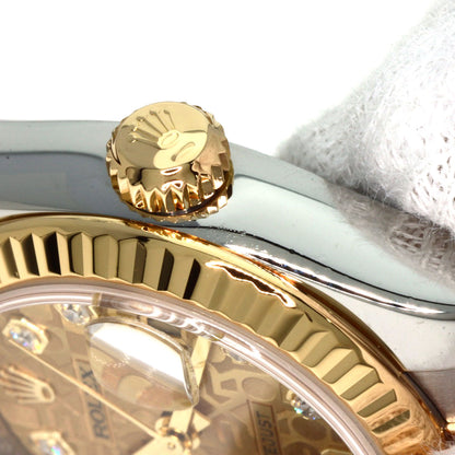 ROLEX ロレックス 179173G デイトジャスト 10P ダイヤモンド 腕時計 SS レディース 中古