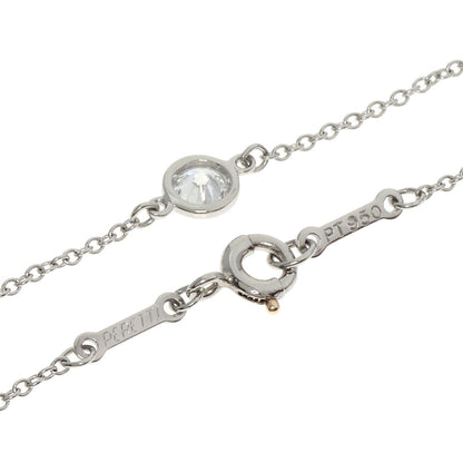 TIFFANY&Co. ティファニー バイザヤード 5P ダイヤモンド ネックレス PT950 レディース 中古
