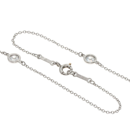 TIFFANY&Co. ティファニー バイザヤード 5P ダイヤモンド ネックレス PT950 レディース 中古