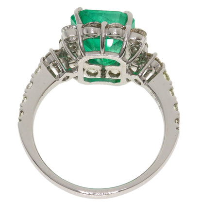 SELECT JEWELRY セレクトジュエリー エメラルド ダイヤモンド リング・指輪 PT950 レディース 中古