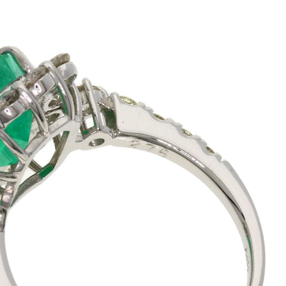 SELECT JEWELRY セレクトジュエリー エメラルド ダイヤモンド リング・指輪 PT950 レディース 中古