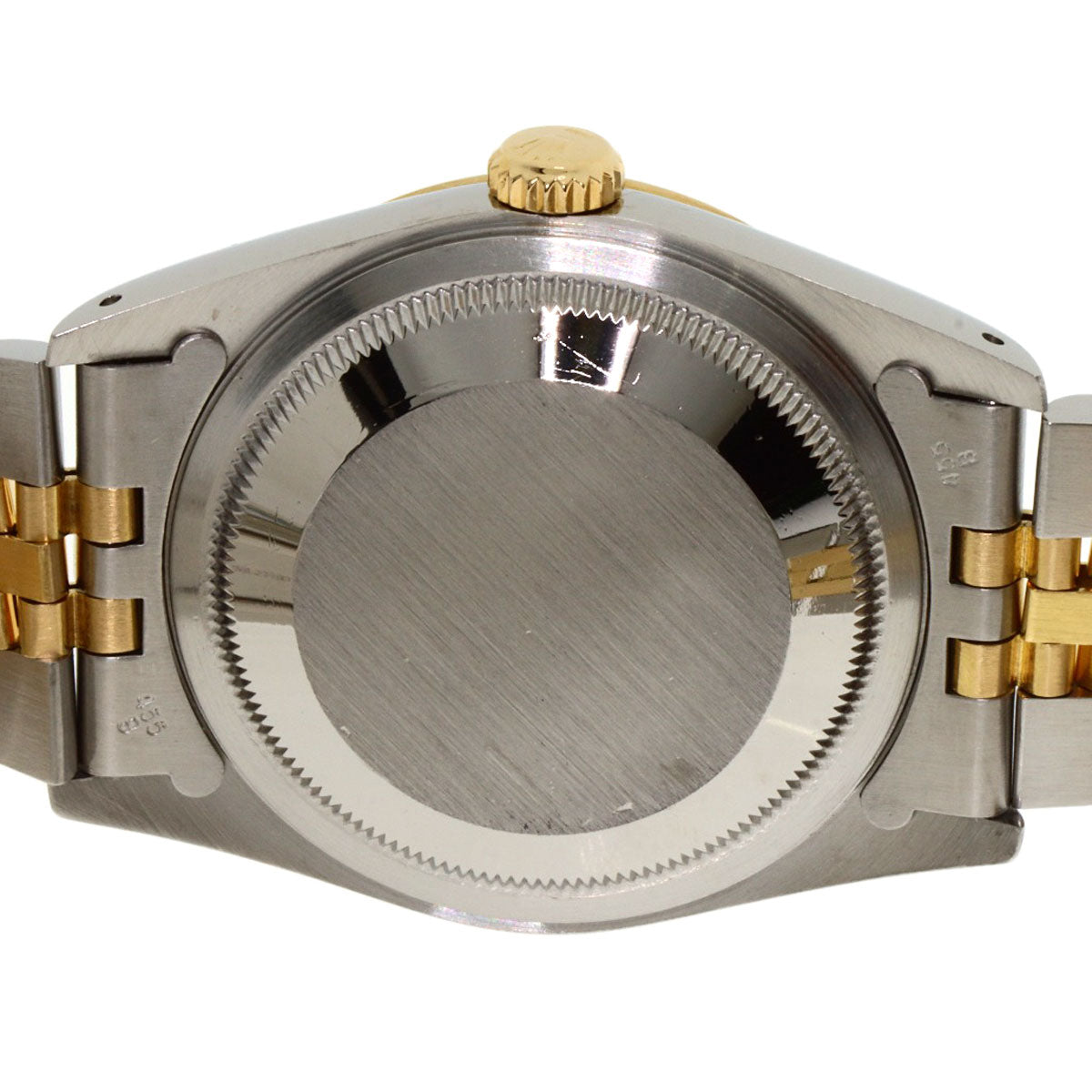 ロレックス 16233G デイトジャスト 10P ダイヤモンド シャンパンハウンズトゥース 腕時計 中古 商品画像8