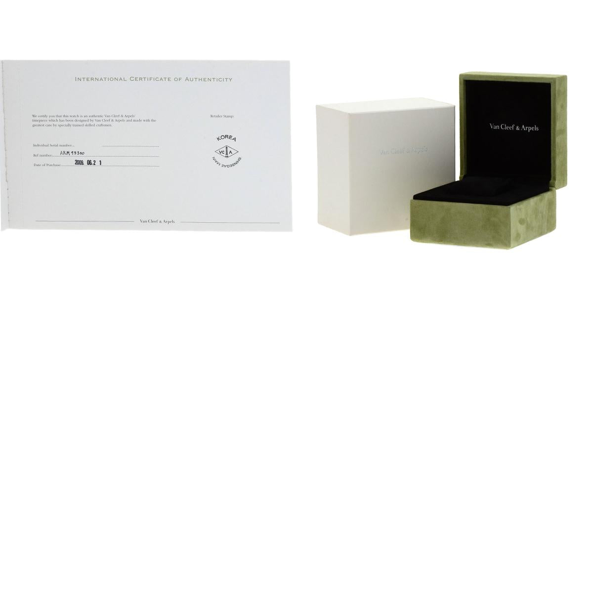 Van Cleef & Arpels ヴァンクリーフ＆アーペル VCARM95300 チャームウォッチ 32mm 腕時計 K18WG レディース 中古