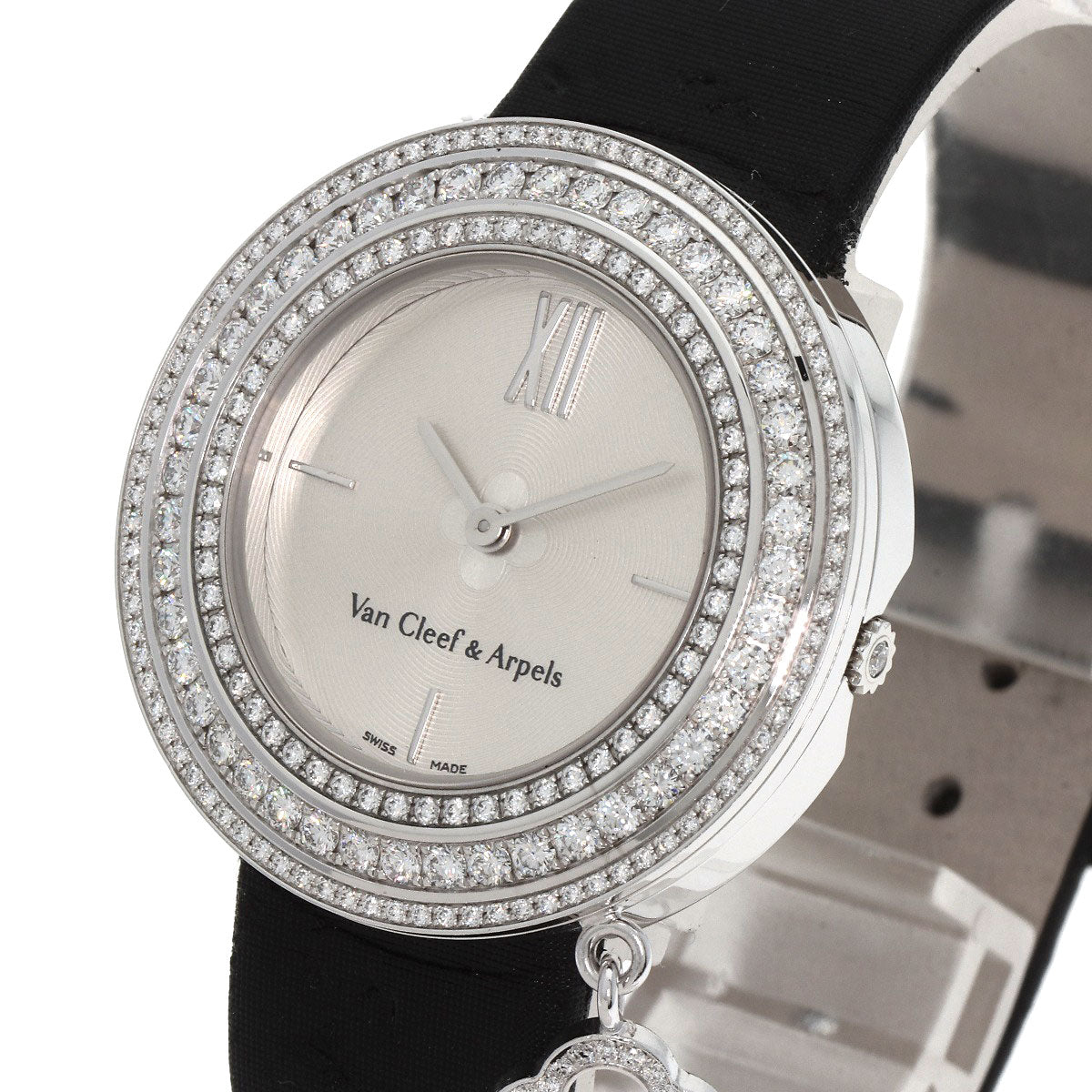Van Cleef & Arpels ヴァンクリーフ＆アーペル VCARM95300 チャームウォッチ 32mm 腕時計 K18WG レディース 中古