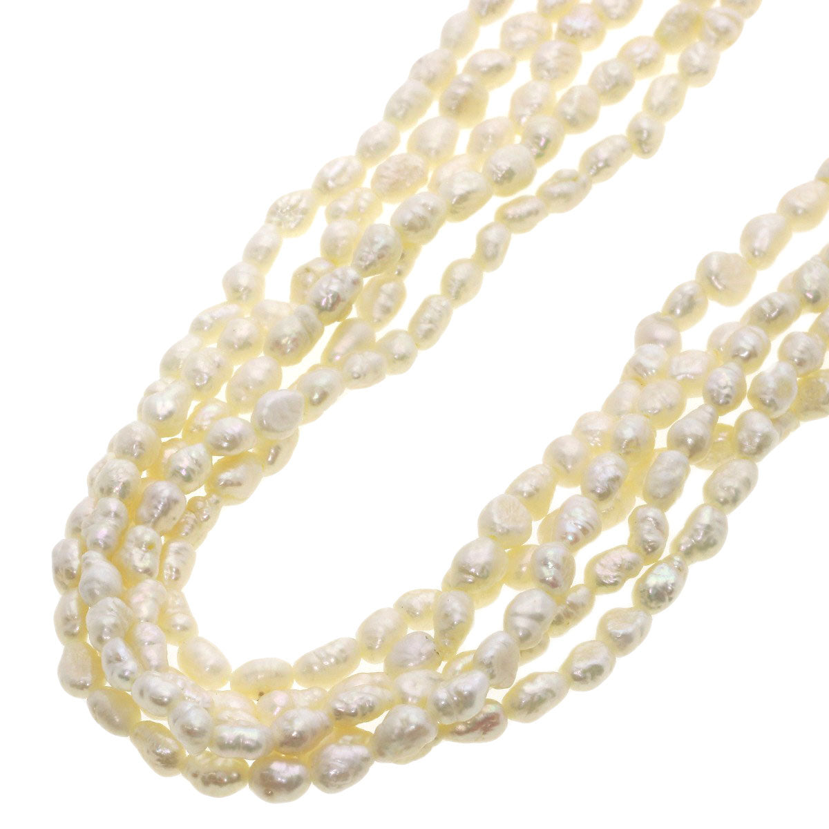 SELECT JEWELRY セレクトジュエリー 淡水パール 真珠 5連 ネックレス 金属製 レディース 中古